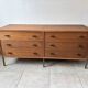 Vintage Scandinavian teak sideboard – 6 drawers – 1960s