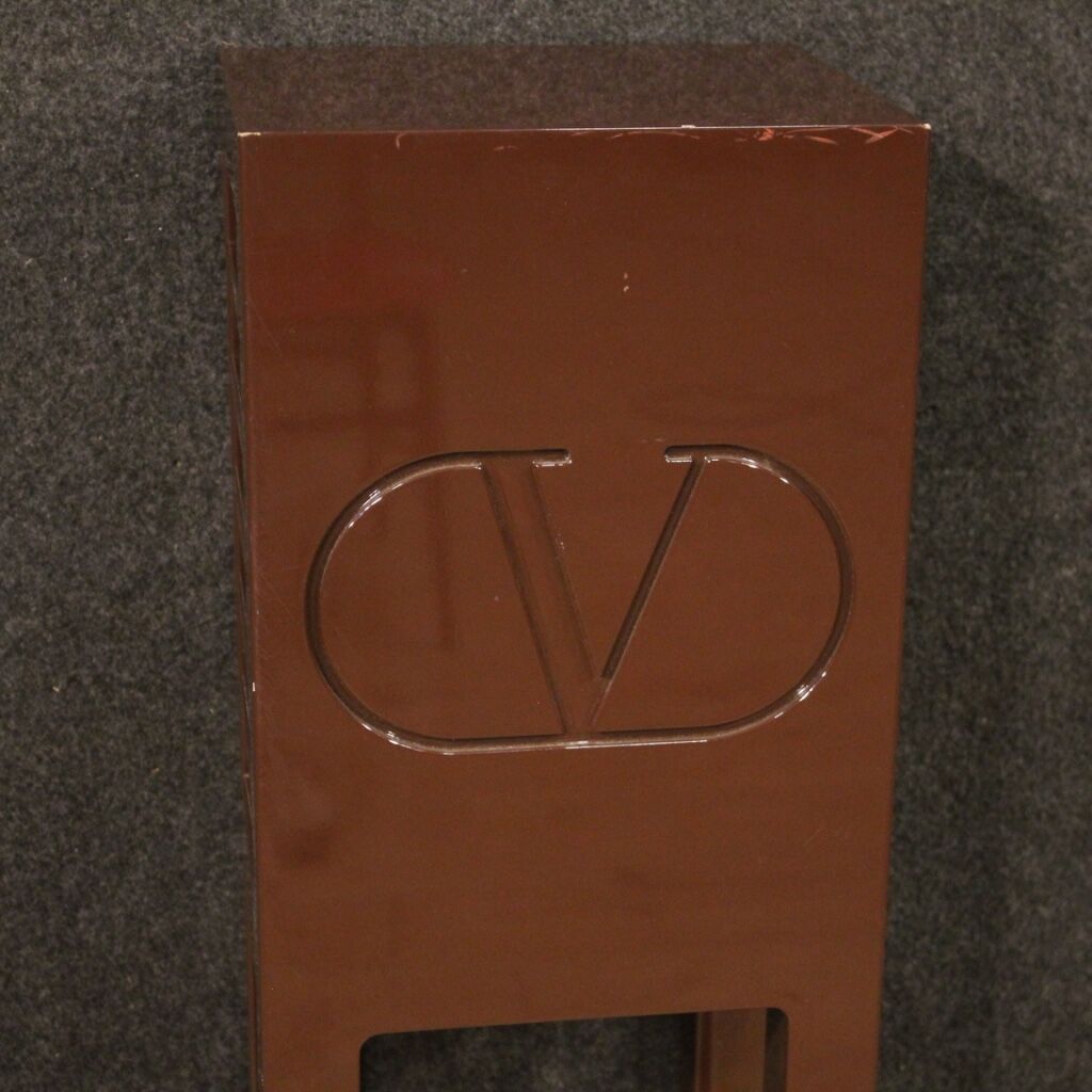 Lacquered wood side table