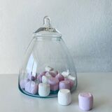 Large glass bottle, apothecary candy box