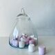 Large glass bottle, apothecary candy box