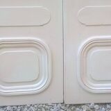 Ensemble grandes portes double  de placard ancienne moulurée