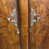 Armoire pour homme Art déco en ronce de noyer (1930-1940)