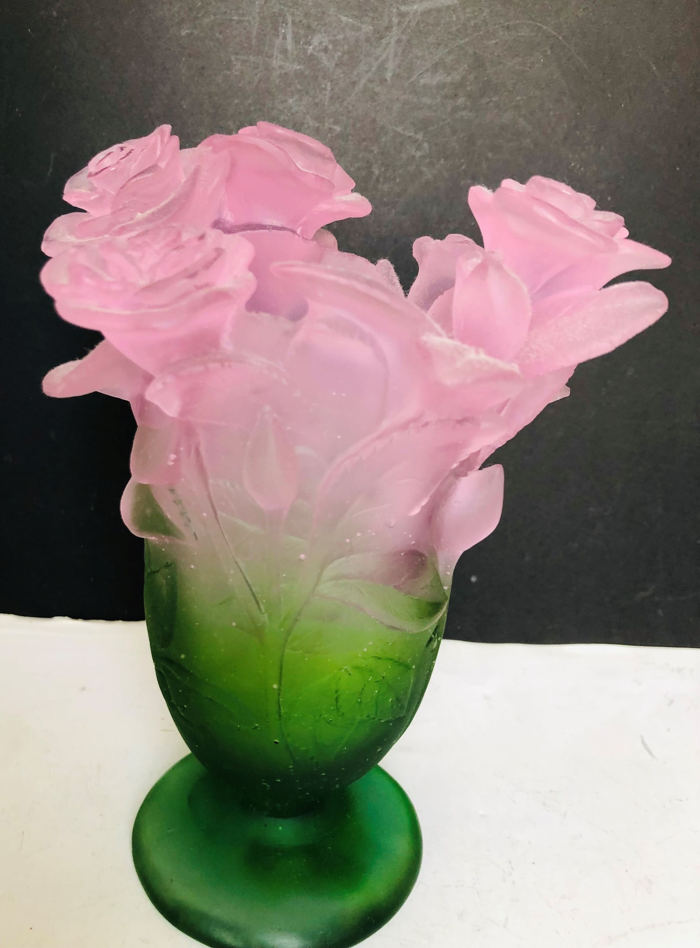 Vase Daum en pate de verre