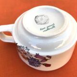Pyroblan Porcelain Coffee Cup / Saucer Sarreguemines France