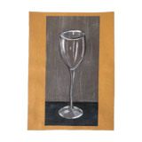 Illustration of a stemmed glass