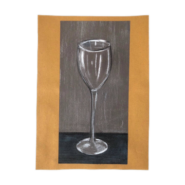 Illustration of a stemmed glass.