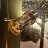 Danish reading lamp 2 height-adjustable reflectors in gold brass Frandsen