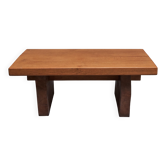 Table basse Wabi Sabi en bois massif années 1960