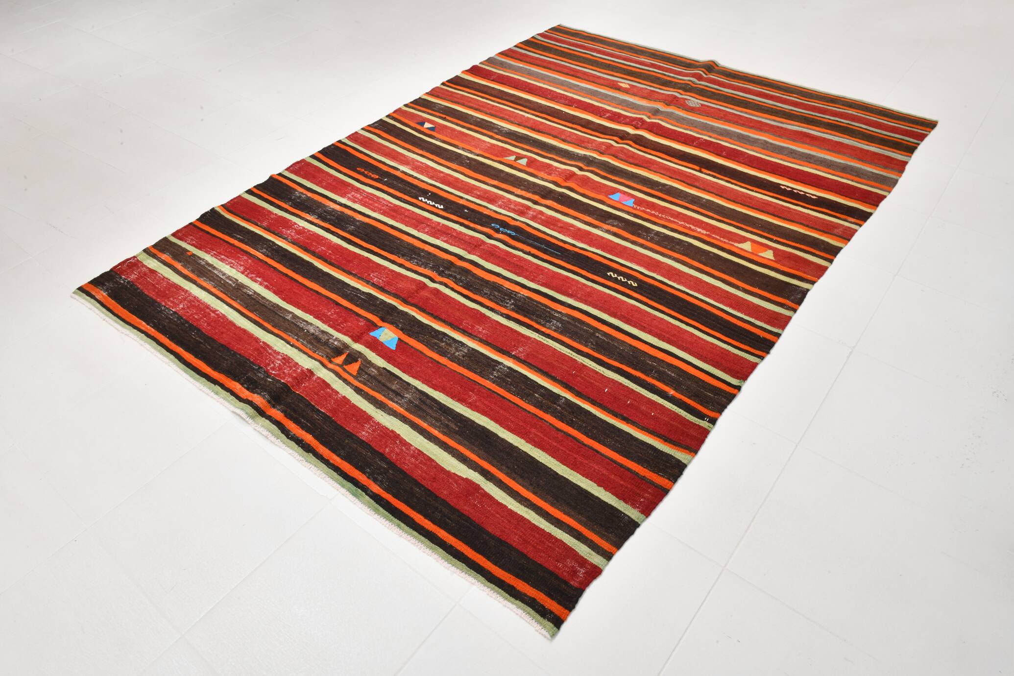 Turkish Kilim Rug, 191x274 Cm