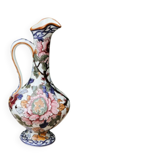 Gien earthenware jug, Peonies model