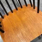 Fauteuil à bascule vintage en hêtre par Varjosen Puunjalostus