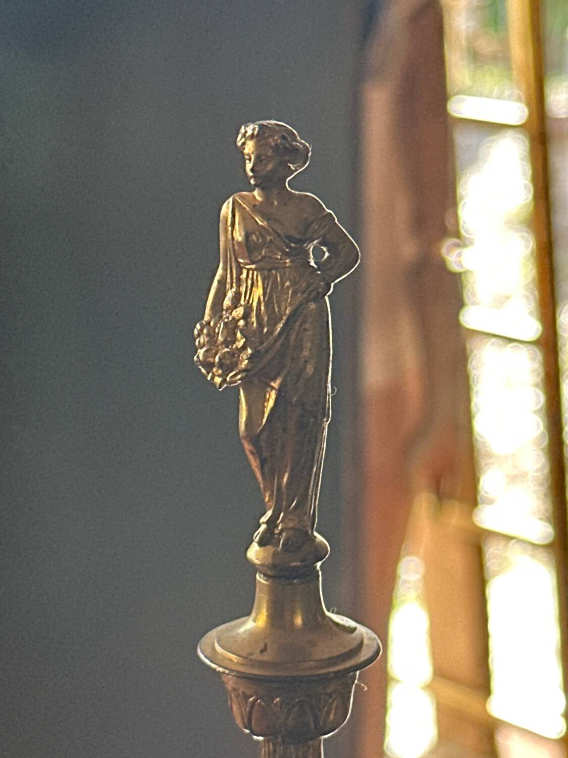 Pair of gilded bronze candlesticks