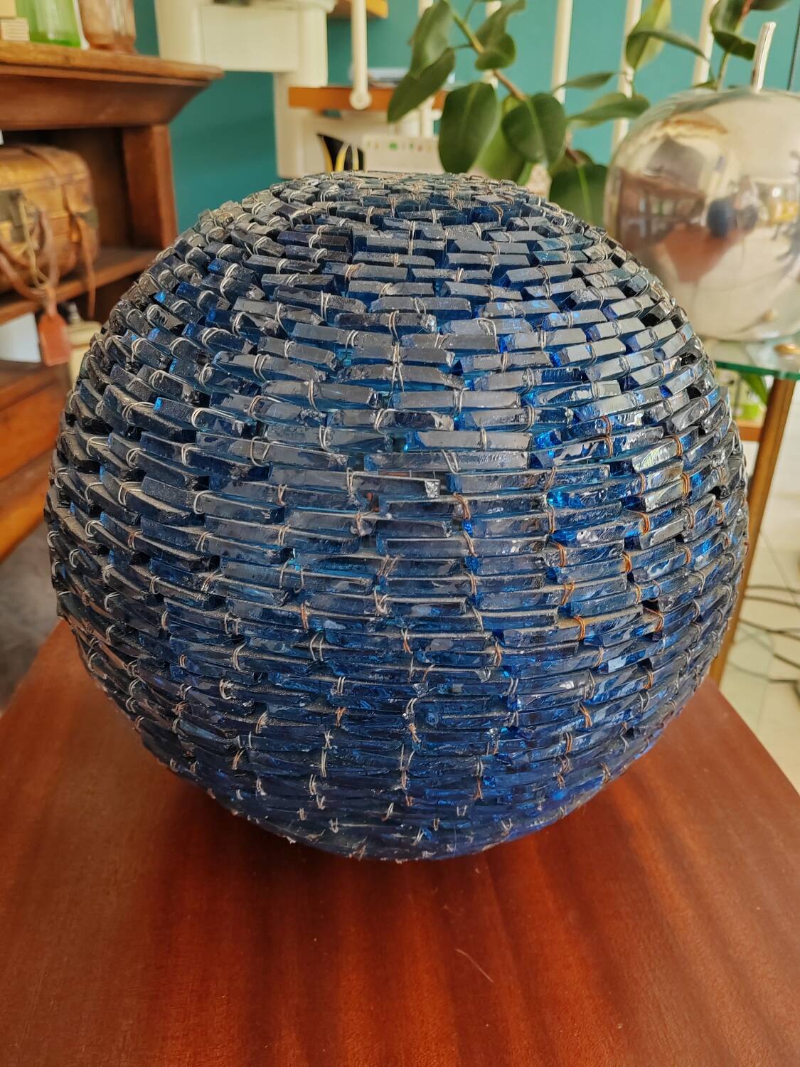 Vintage glass ball lamp