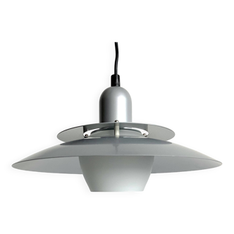 Scandinavian pendant lamp Danish vintage gray metal