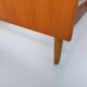 Vintage Scandinavian style double bed in teak from the 60s with integrated bedside lights