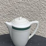 Coffee maker, milk jug and sugar bowl, Lumière, Digoin and Sarreguemines models