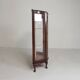 English Art Deco display cabinet on ornate legs, 1930s