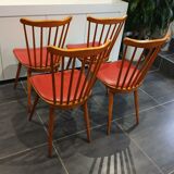 Set of 4 Baumann Menuet chairs, vintage 1970s