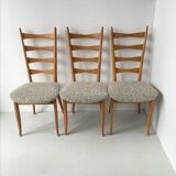 Series of 4 vintage chairs refurbished