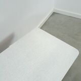 Coffee table vintage with white grey formica top