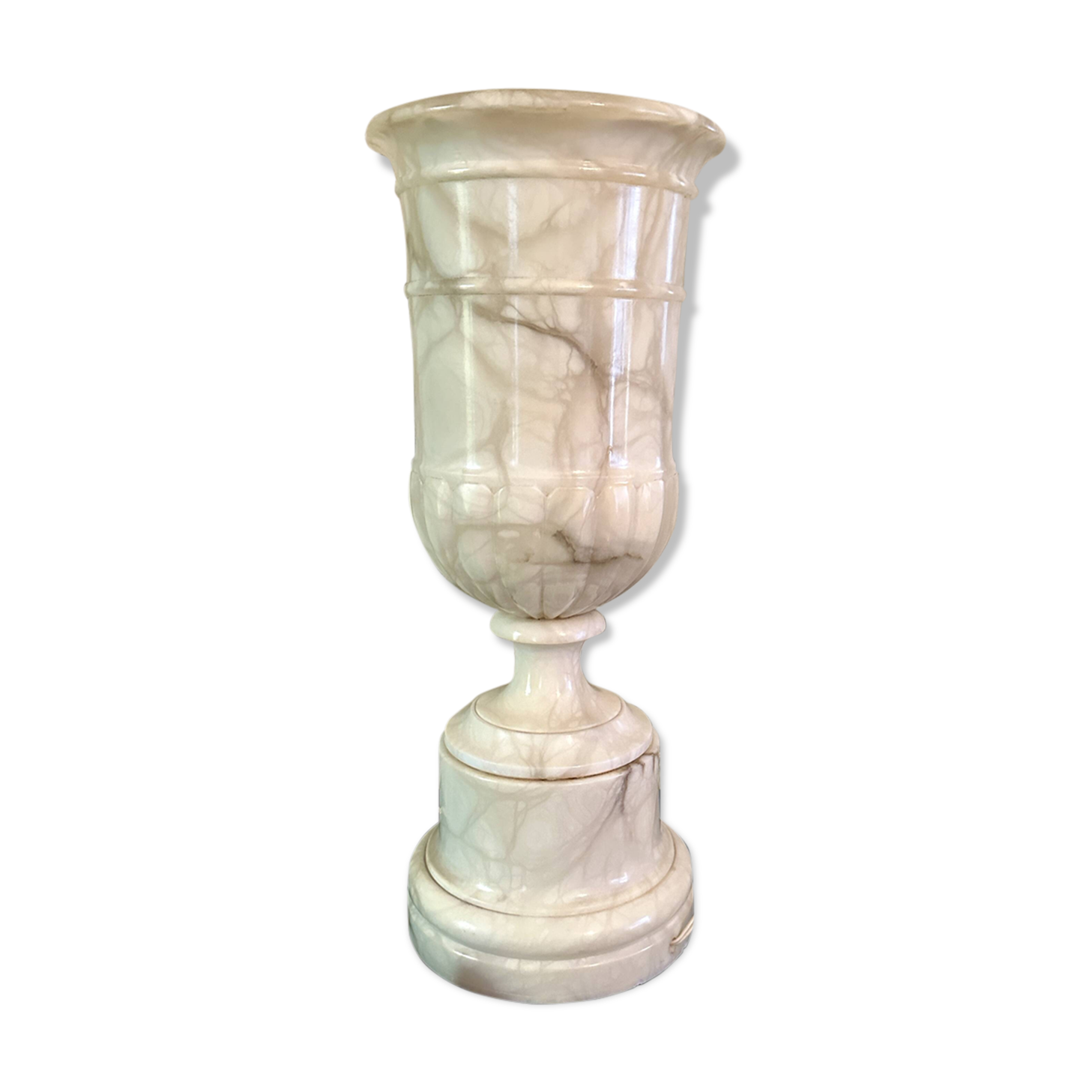 “medicis” lamp in vintage alabaster 70