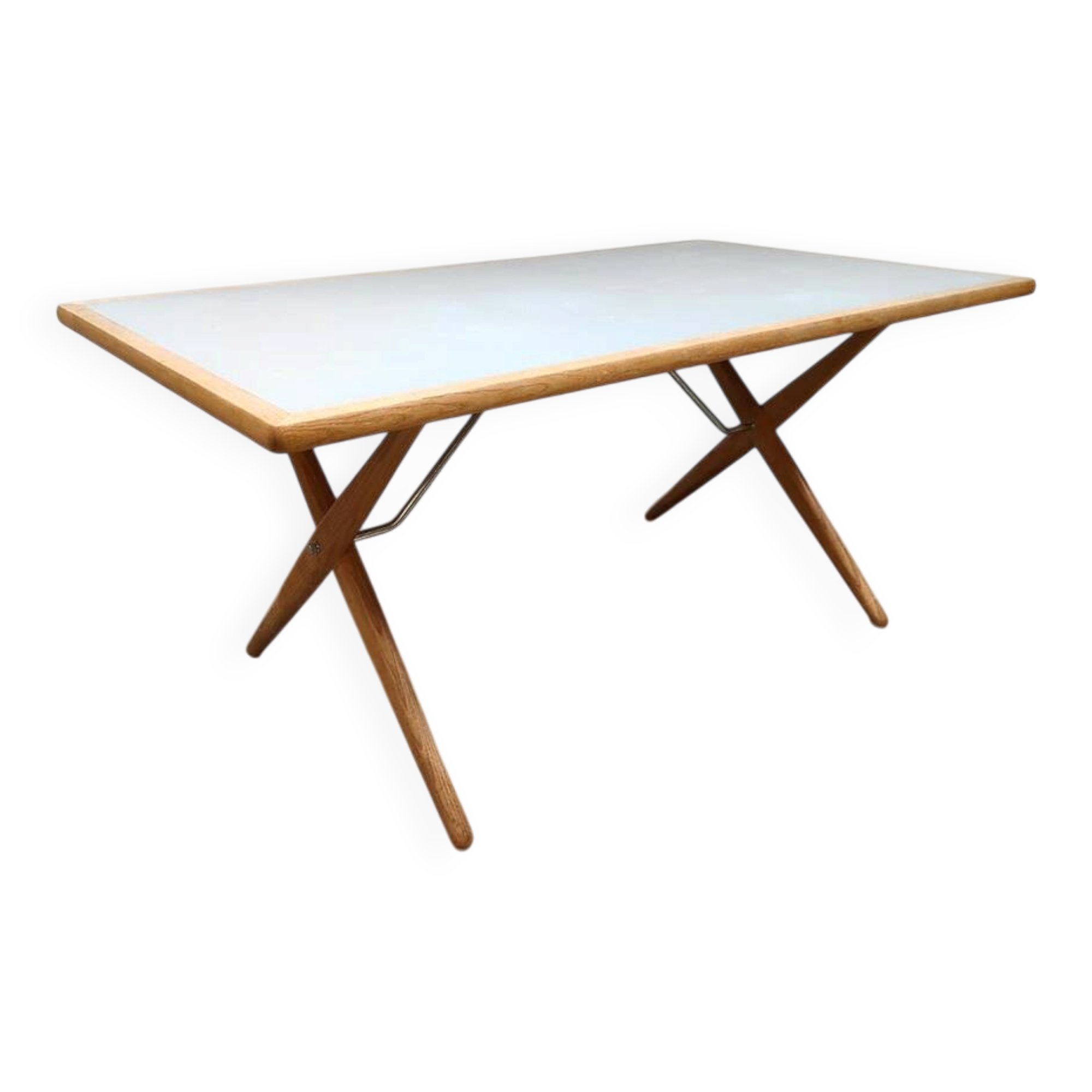 Vintage Hans J. Wegner sawhorse dining table AT303 Andreas Tuck