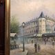 Oil on canvas caroline burnett paris moulin rouge + gilded wooden frame