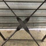 Wrought iron folding garden table