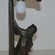 Old art deco bronze lamp