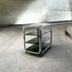 Service 1970 smoked glass chromed metal