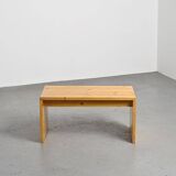 Solid pine bench, Les Arcs 1600, France