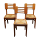 Chaises paillées année 50