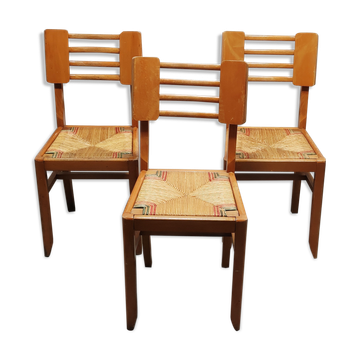 Straw chairs from the 50s