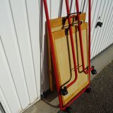 Trolley bar rolling table vintage design 80s