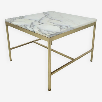 Table basse marbre vintage années 1950 design Paul Mccobb