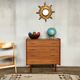 Commode chiffonnier teck vintage pieds fuseaux 1950 60