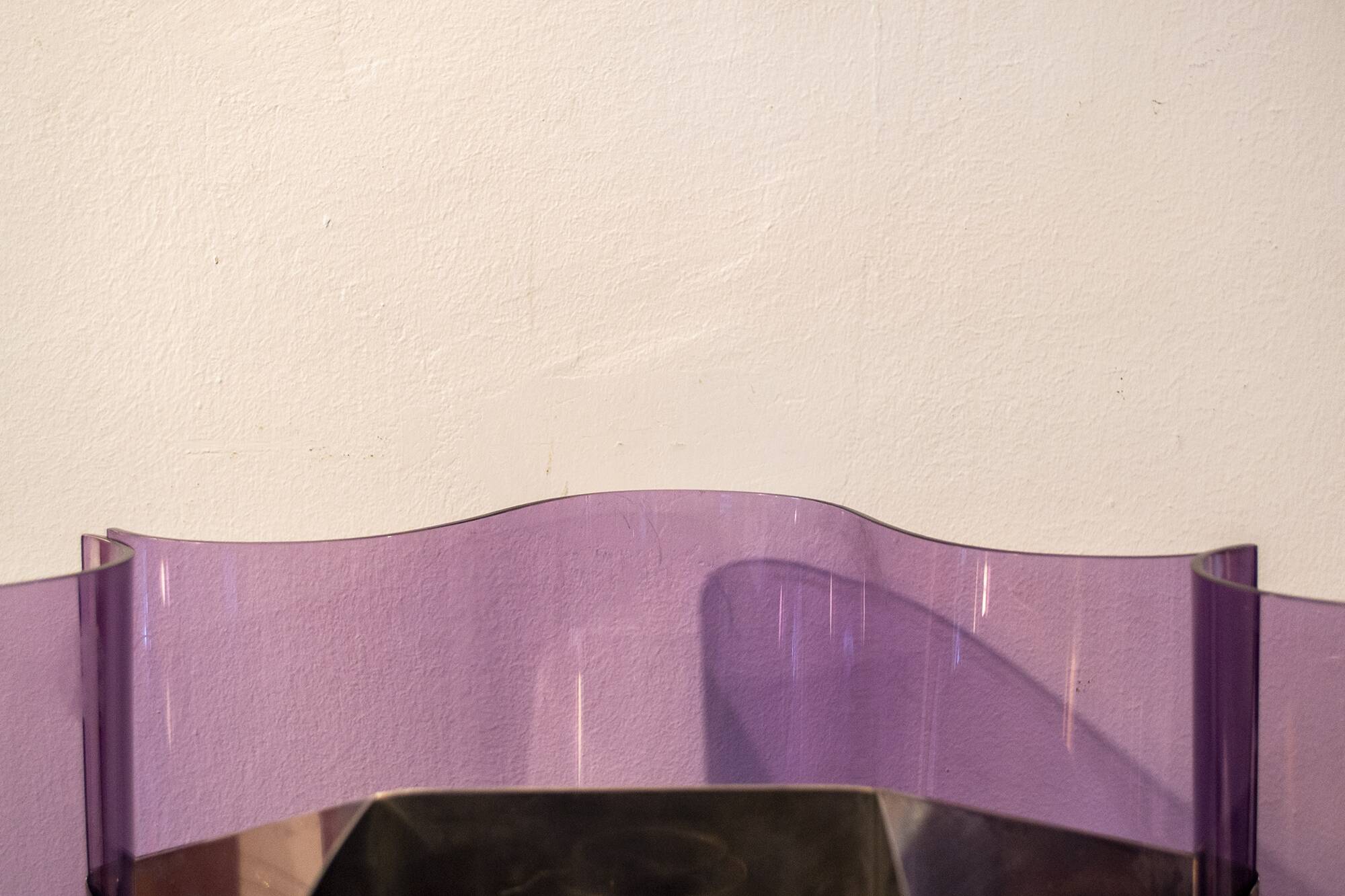 Space age plexiglas floor lamp Italia Anni '70