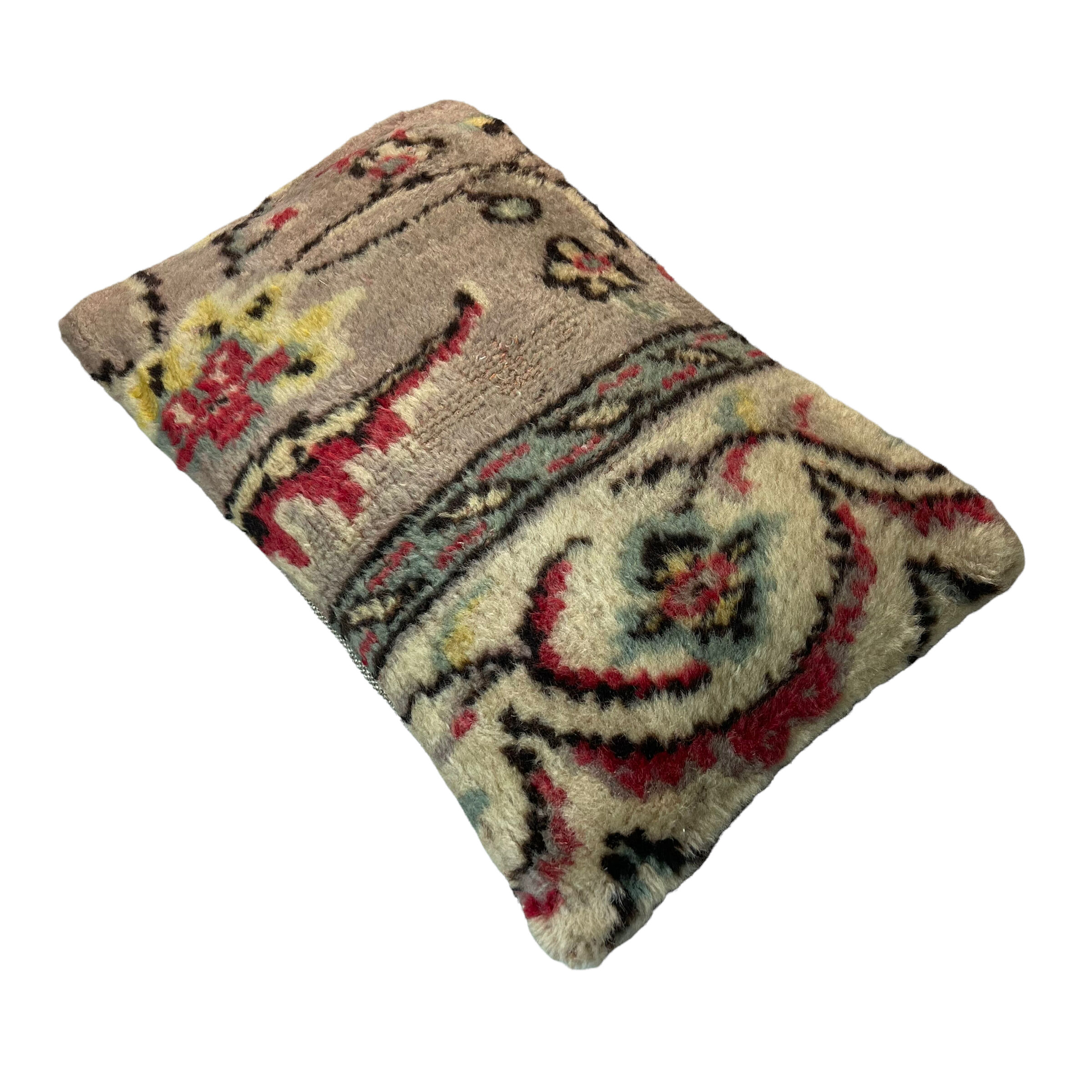Vintage turkish rug cushion cover, 30 x 50 cm