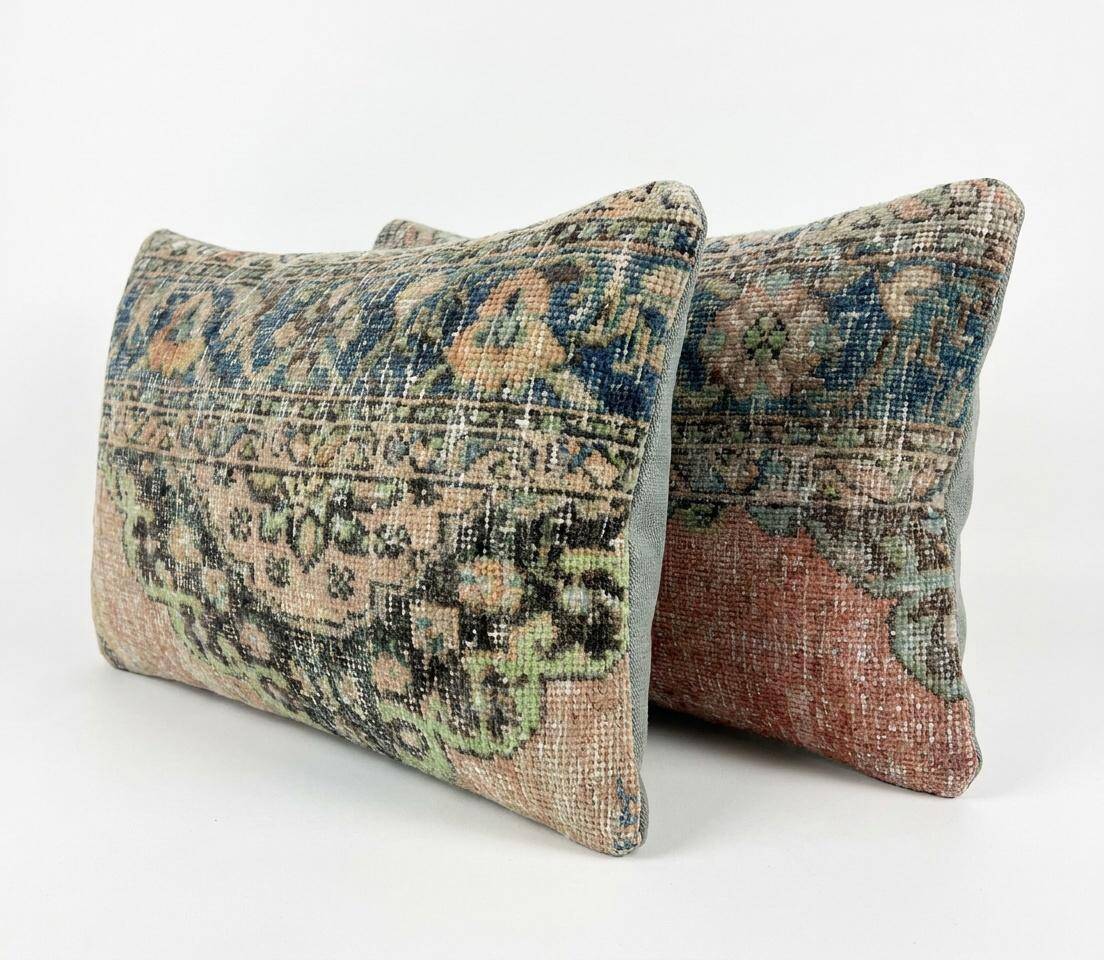 Set of 2 vintage Turkish cushion covers 41x61 cm