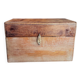Old wooden kitchen storage box