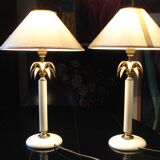 Pair of "pineapple" lamps 1980