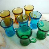 8-cup set of vintage coffee cups