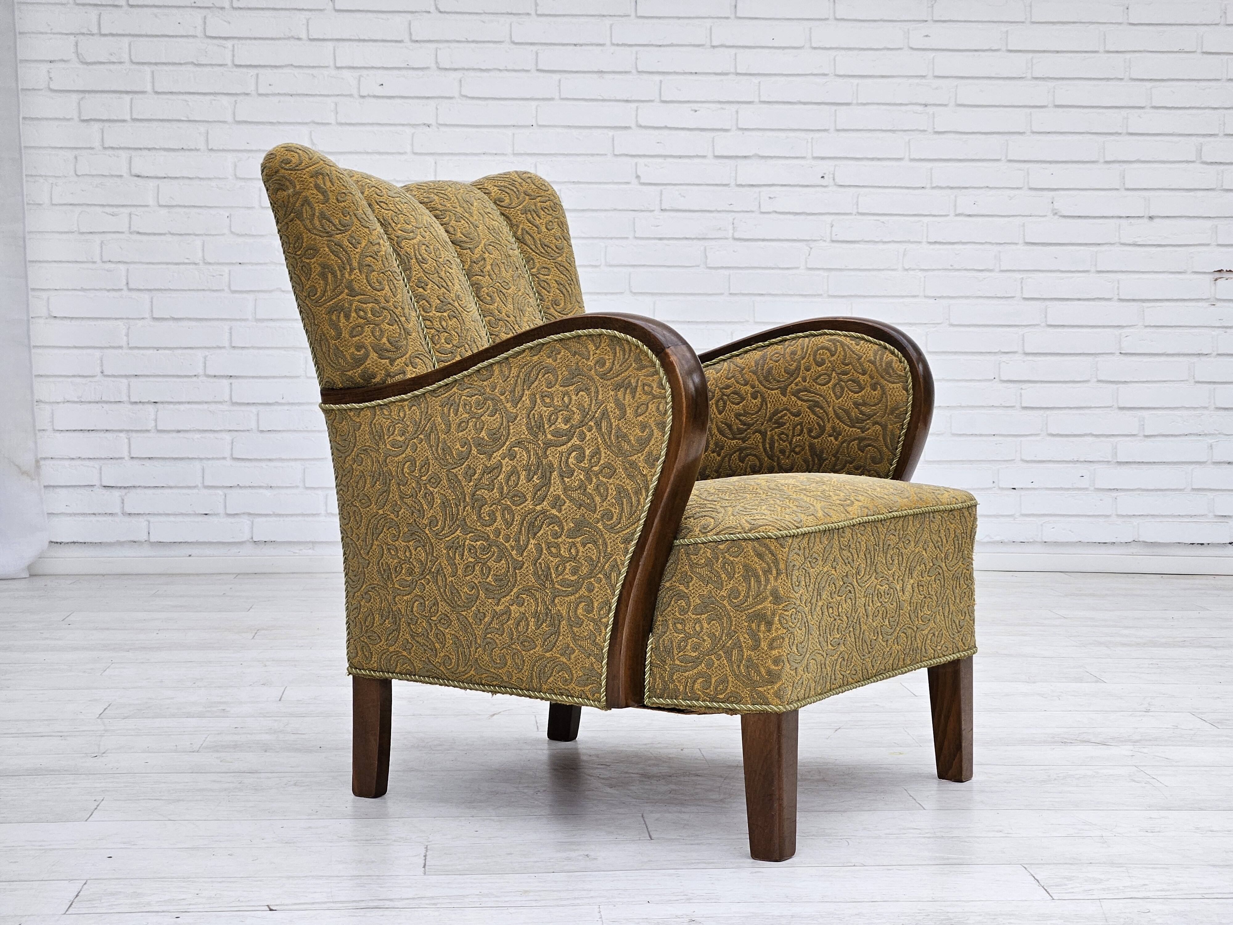 Années 1950-60, design danois, fauteuil, très bon état d'origine.