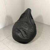 Zanotta Sacco large model leather beanbag lounge chair 1980’s