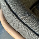 Fauteuil bosc yas en laine grise