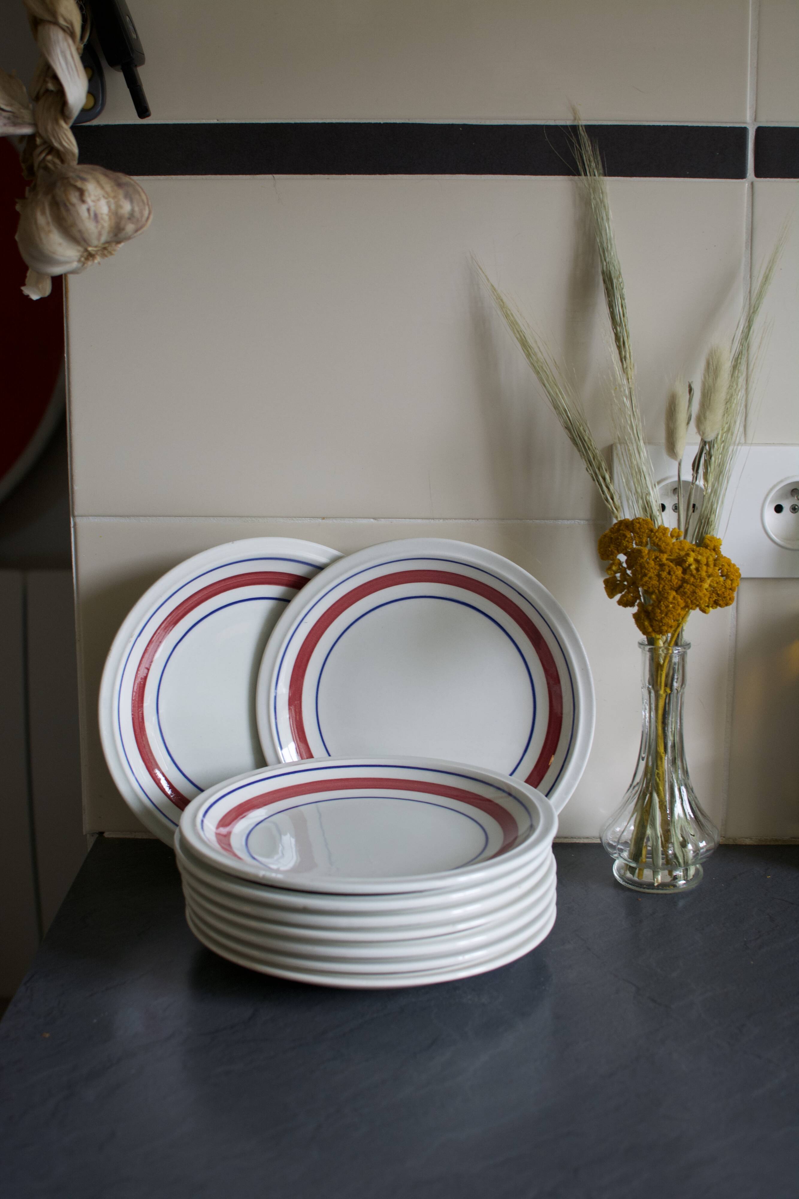 Vintage plates made in Italy S. Maria