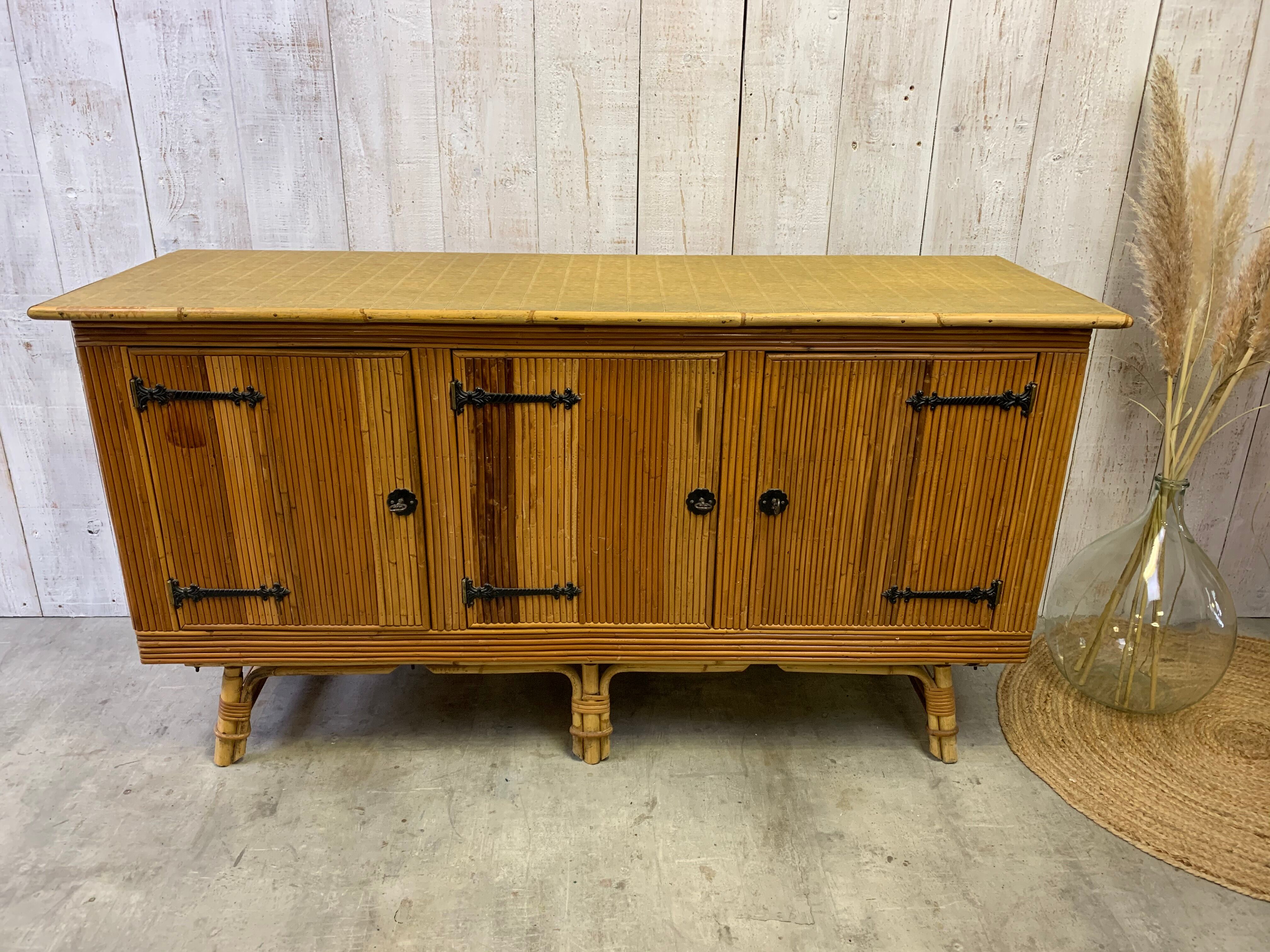 Rattan sideboard