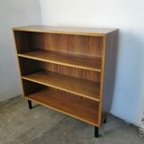 Shelf, vintage walnut veneer bookcase