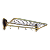Coat rack in the style of a train luggage rack, length 79cm