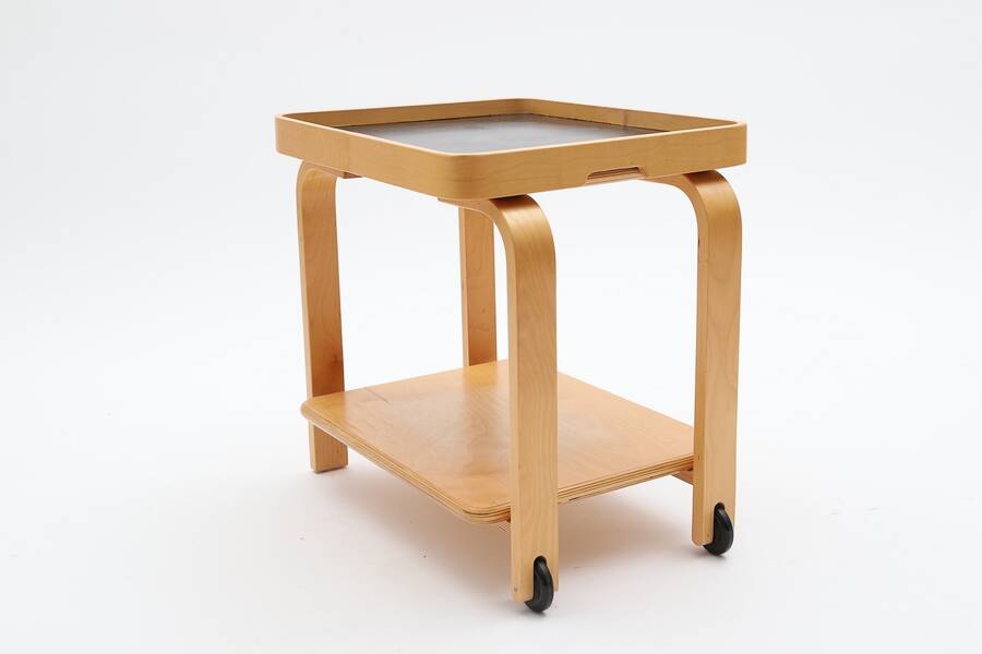 Ikea Vintage Brunabo plywood nesting table - trolley from the eighties